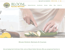 Tablet Screenshot of bloomholisticretreats.com